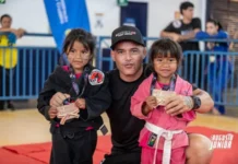 Crianças de aldeia indígena de Brasília participam de competição de jiu-jitsu