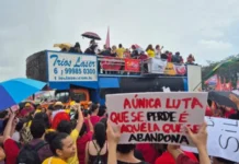 Alexandre Carlo, do Natiruts, canta para apoiadores de Lula em Brasília